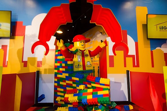  A lego man at the opening of the LEGOLAND Discovery Centre at Chadstone Shopping Centre.