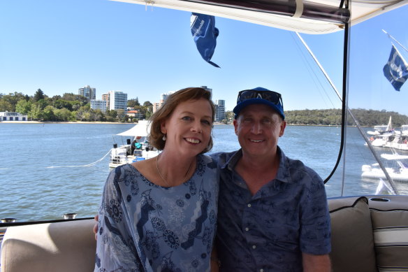 Greg and Jennifer Ferguson said the boat allows them to gather as a family and sail around WA.  