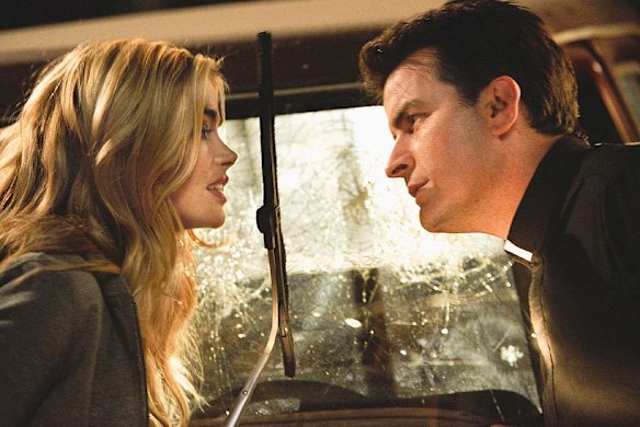 With future ex-wife Denise Richards in <i>Scary Movie 3</i>, 2003.