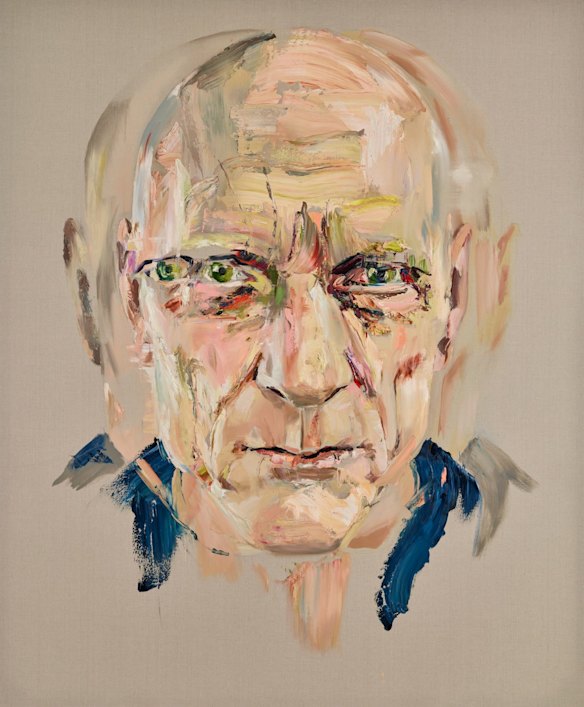 Archibald Prize 2022 finalist, 'Peter, up close' by Anh Do. Oil on linen. Sitter: Peter Garrett.