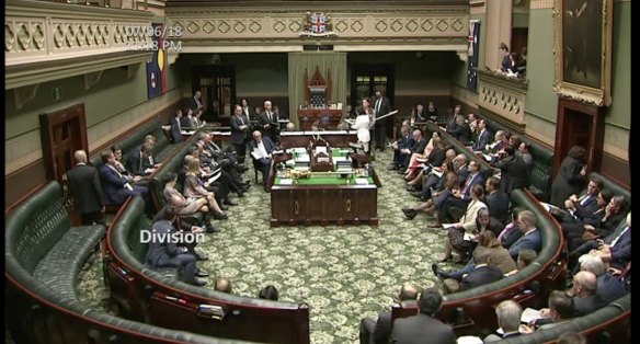 NSW MPs vote down a proposed amendment to the Safe Access Zones legislation in June 2018.