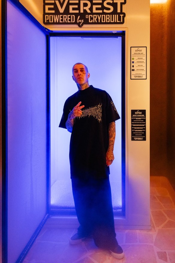 Blink 182’s Travis Barker spent time at TotalFusion Platnium during his Brisbane tour.