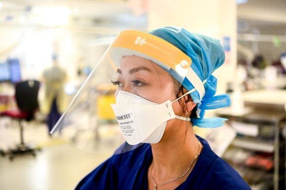 ICU nurse Sally Nguyen.