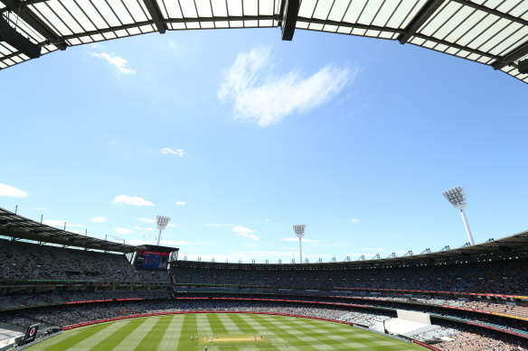 The stunning scenes at the MCG.