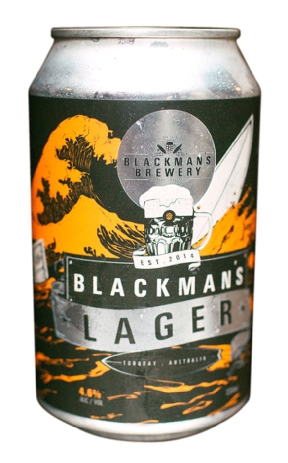 Blackman's Brewery, Unfiltered Lager, 4.6% ABV 
