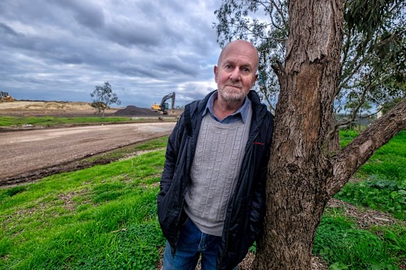 Harry van Moorst, of the Western Region Environment Centre, at the Werribee tip.