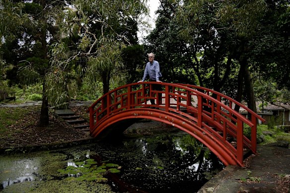 Executive Director, Garth Popple, in the extensive gardens at the alcohol and drug rehabilitation facilities of WHO (We Help Ourselves) within the confines of Callan Park in Roselle. The extensive gardens and areas are utilised by patients for their therapy and healing.

