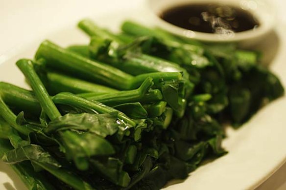 Steamed Chinese broccoli  - gai lan