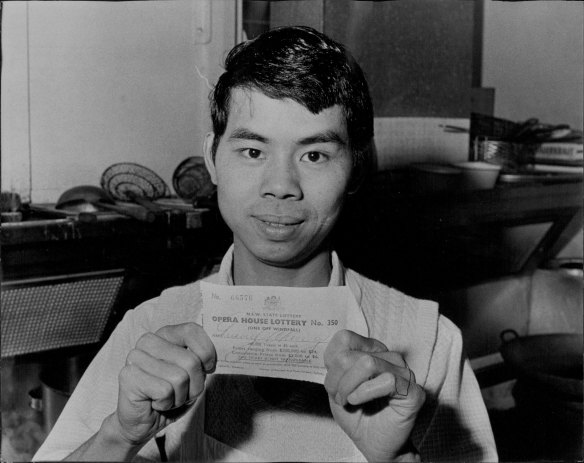 David Tsang, a chef at the Dragon Boat restaurant, won the Opera House lottery in June 1972.