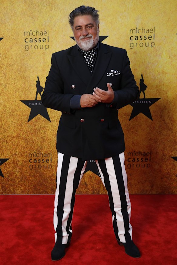 Matt Preston attends the Melbourne premiere Hamilton at Her Majesty's Theatre on March 24, 2022 in Melbourne, Australia.