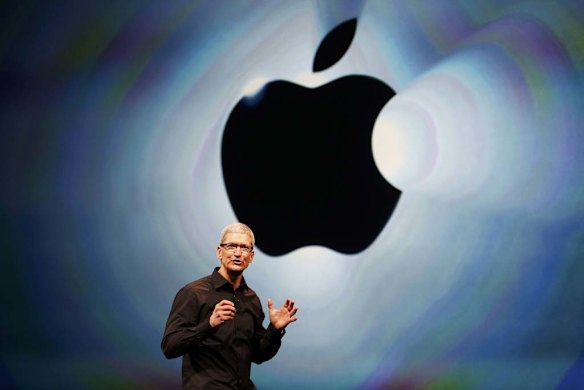 Apple CEO Tim Cook takes the stage.