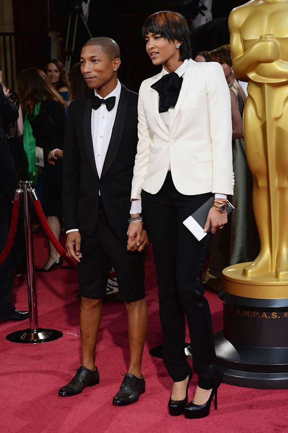 Pharrell Williams and Helen Lasichanh.