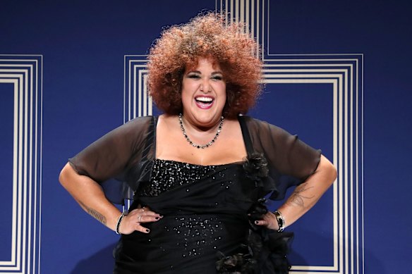 Casey Donovan after performing <i>Heroes</i> during the in memoriam segment.