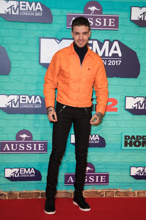 Former One Direction member Liam Payne poses for photographers upon arrival at the MTV European Music Awards 2017.