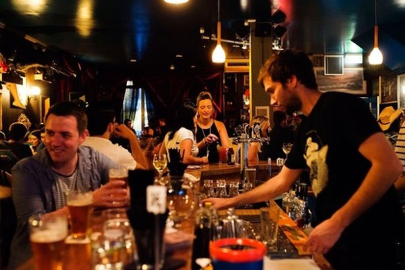 The Bearded Tit in Redfern is as eccentric and vivid as its name. 