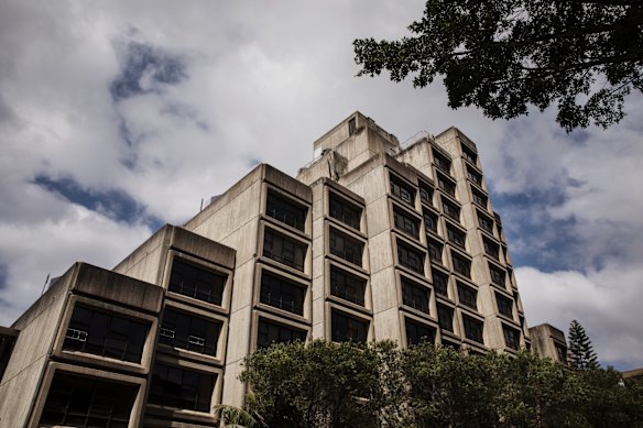 One of the better known Brutalist structures in Sydney, the Sirius building, at 48 Cumberland Street, The Rocks.