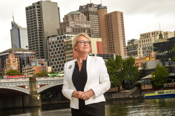 Property Council executive director Sally Capp at her Town Hall campaign launch in March.