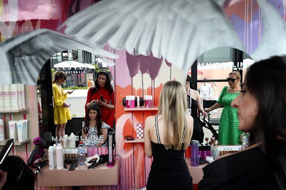 Pampering at Stakes Day, Flemington.
