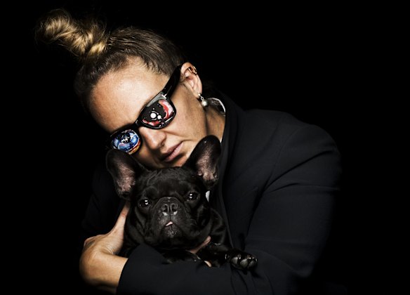 Portrait of artist Kathryn Del Barton at her studio in Paddington.