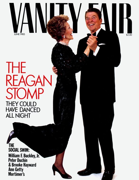 Ronald and Nancy Reagan on the cover of Vanity Fair.
