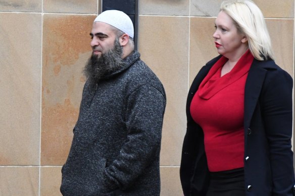 Jihadi recruiter Hamdi Alqudsi was found guilty by a jury in 2016, pictured with Burrows.
