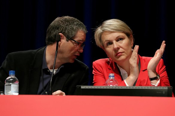 Deputy Opposition Leader Tanya Plibersek and Senator Stephen Conroy.