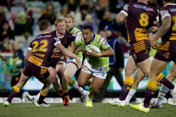 Josh Papalii of the Canberra Raiders.