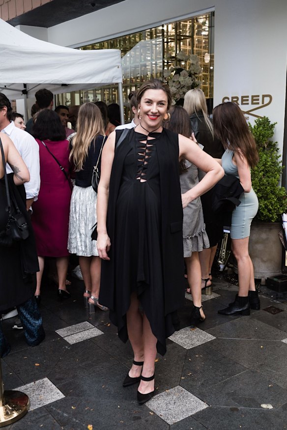 Talitha Cummins at the opening of the Creed Australian flagship store.