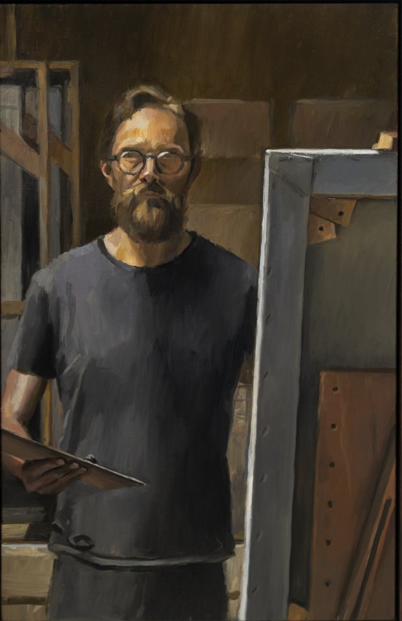 Evan Salmon’s self-portrait.