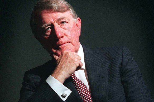 Former NSW premier Neville Wran in 1997.