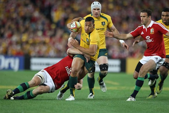 Israel Folau in action.