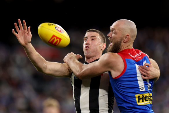 Ruckman Darcy Cameron says the Magpies haven’t given up hope of a finals berth.