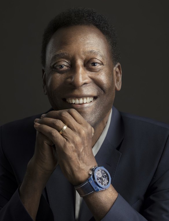 Portrait of Pele in Dubai, 2018.