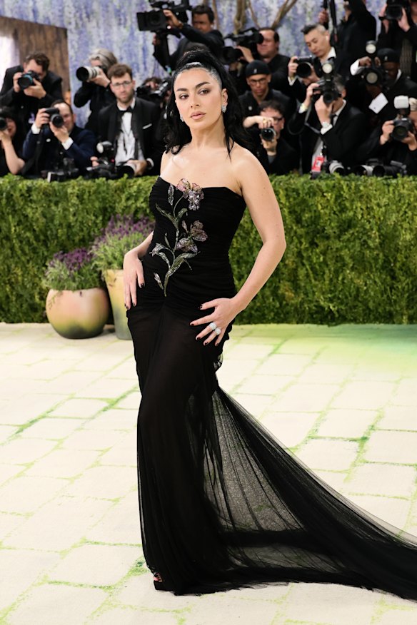 Charli XCX in Saint Laurent.