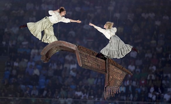 Performers take part in ceremony.