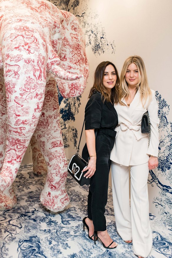 Kristin Fisher and Kate Bond at the Dior cocktail launch.