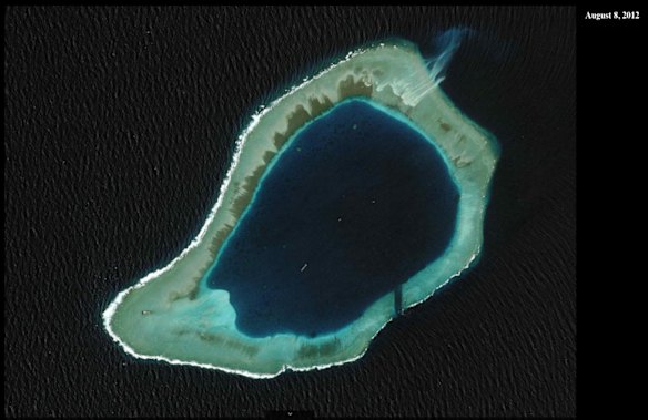 August 8, 2012 Subi Reef in Spratly Islands.