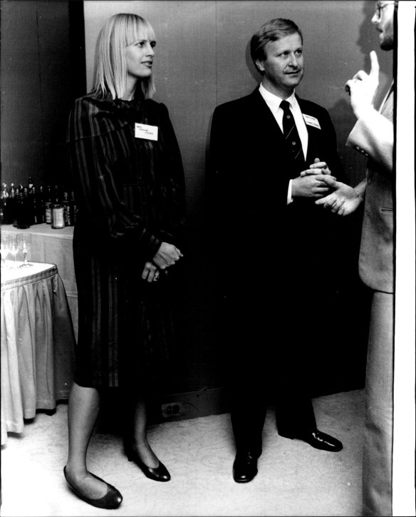 John Coates in 1983 with his then-wife Pauline, a champion rower.