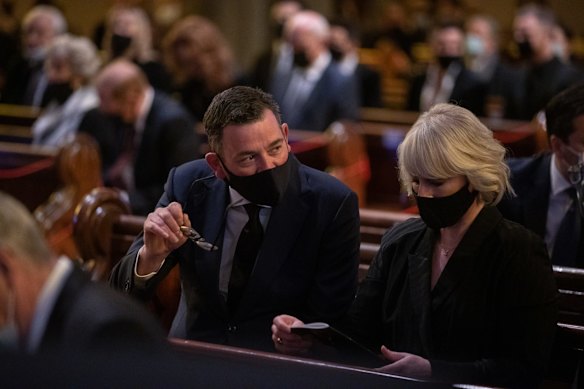 Victorian Premier Daniel Andrews and wife Catherine.