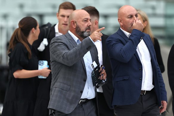 Former Australian coach Darren Lehmann, who played alongside Warne, at the MCG.