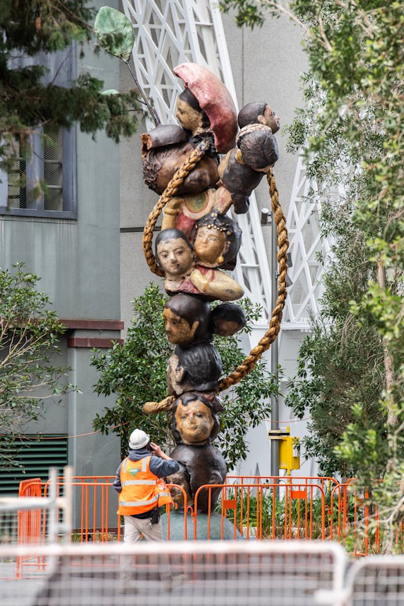 The art commission of Bharti Kher installed at the Powerhouse.
