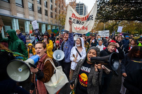 Thousands of students and participants from environmental groups gathered in Sydney’s CBD on Friday for the first major climate strike since the coronavirus pandemic began last year. They were joined by thousands more at similar protests in more than 50 cities and towns around the country.