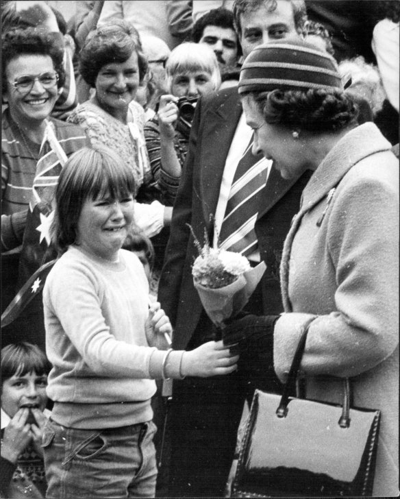 “Some people would have grown old with her, I think there’s that element of familiarity,” says Psychology Professor Kate Reynolds, of the Australian Natio<em></em>nal University, on why some people are feeling deep loss over the death of the Queen - pictured here in Australia in 1980 - though they didn’t know her personally.