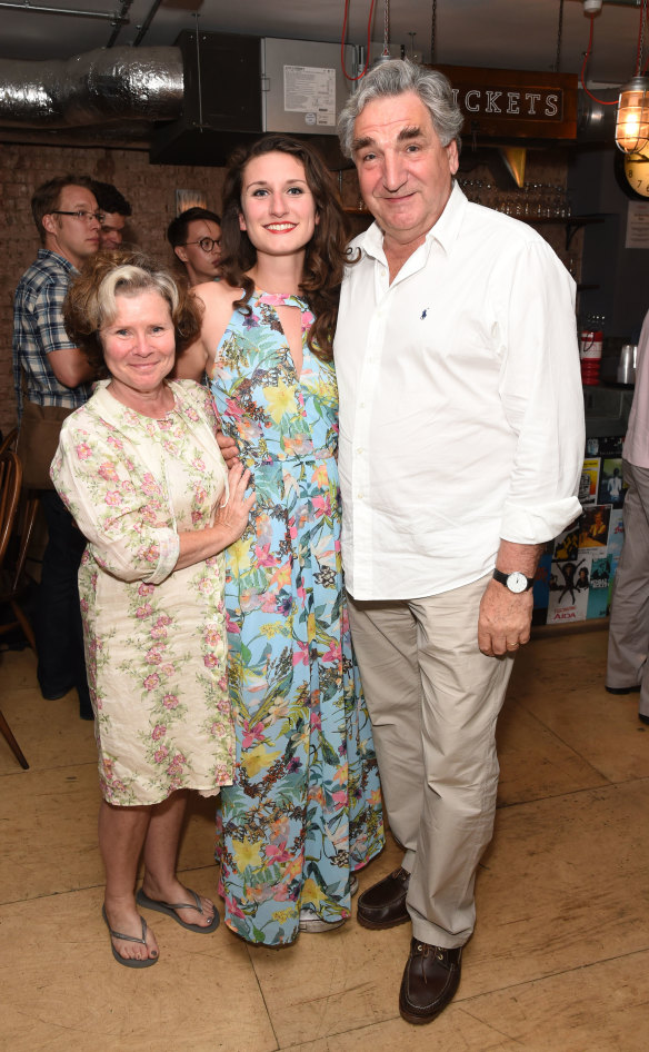  Imelda Staunton with her daughter Bessie Carter and husband Jim Carter in 2016.