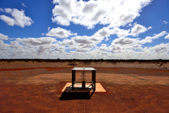 Dr Bowman's radio spectrometer, sited at CSIRO’s Murchison Radio-astronomy Observatory in Western Australia.