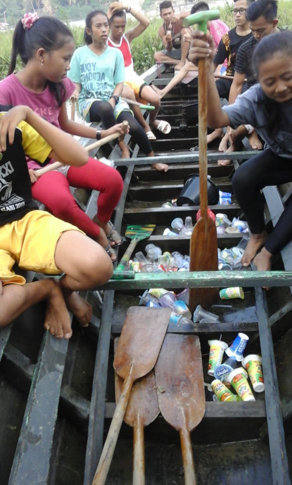 Children at al-Kausar kindergarten in Jambi, central Sumatra, can pay their school fees with rubbish. 