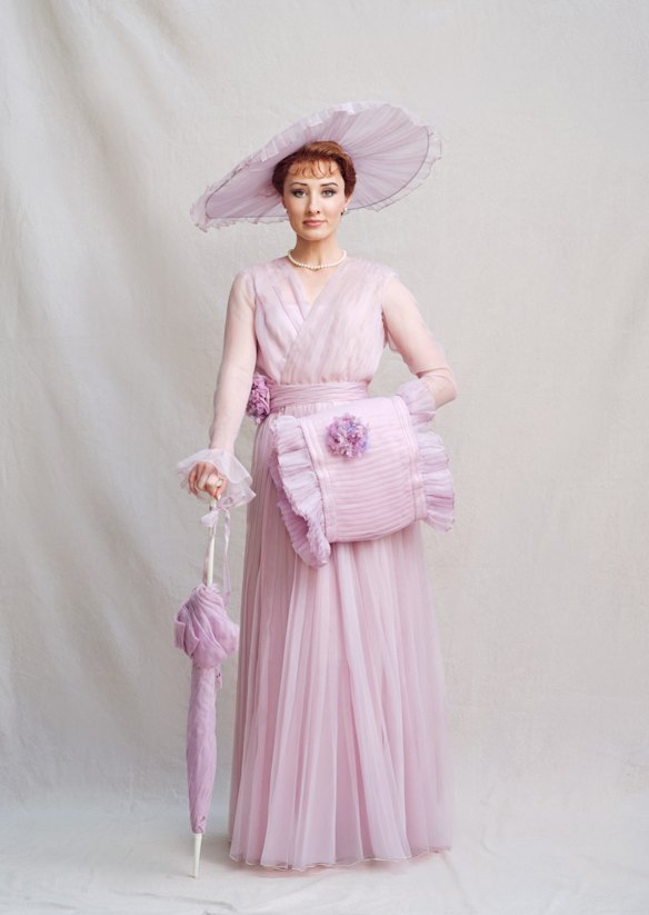 Claire Lyon as Eliza Doolittle.