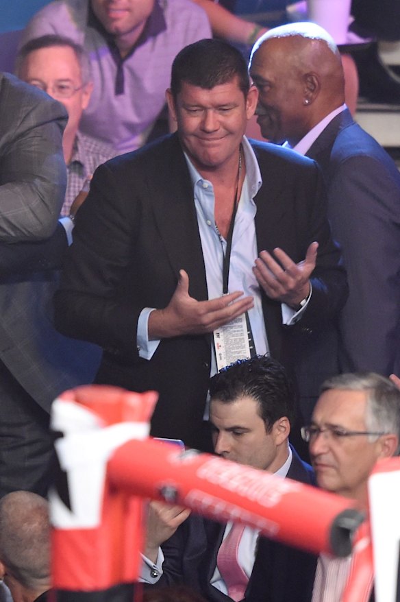 James Packer at the MGM Grand for Mayweather-Pacquiao