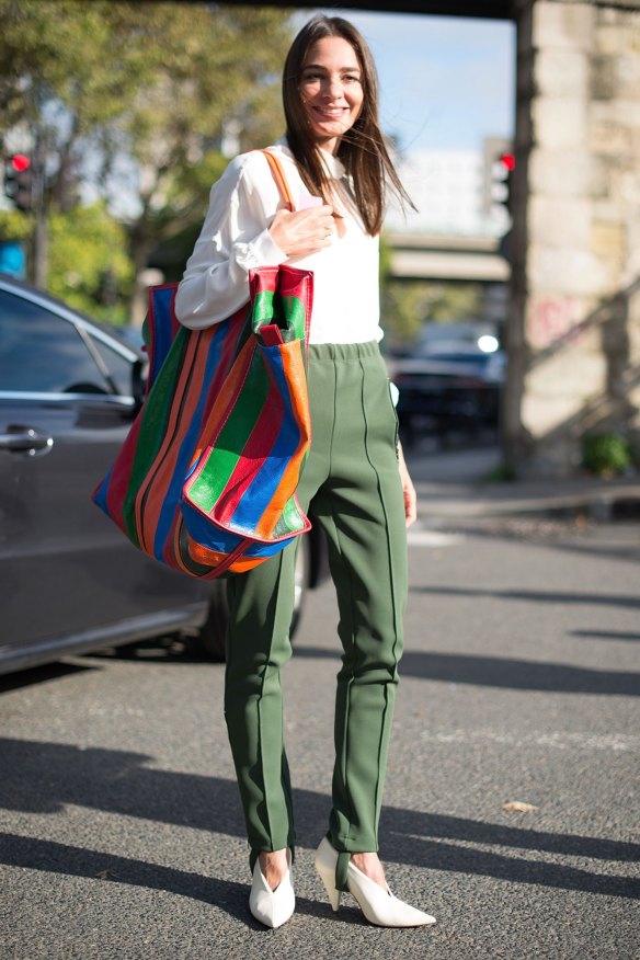 Strap yourselves in because stirrup pants are back
