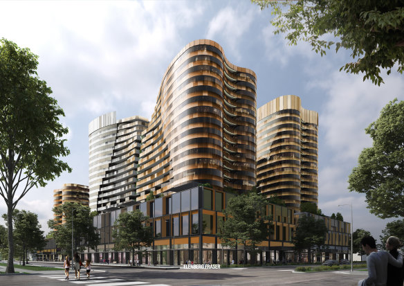 The proposed towers are part of about 1100 apartments Mr Joachim wants to build in Port Melbourne.